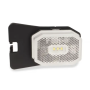 Lampa obrysowa biała LED z odblaskiem, uchwytem kątowym i przewodem 2x0,75 mm²